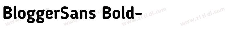 BloggerSans Bold字体转换